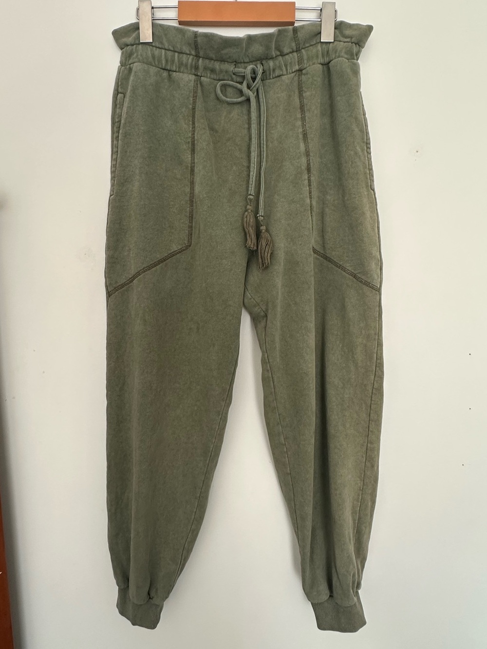 7 For All Mankind Olive Green Jogger Sweatpants